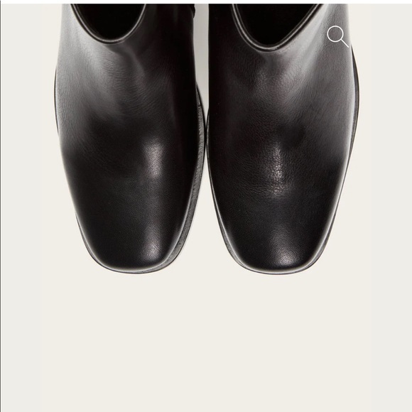 Frye River Inside Zip Classic Low Block Heel Black Square Toe Everyday AnkleBoot - Picture 8 of 16
